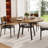 47'' Round Dining Table for 4-6, Farmhouse Dining Room Table, Round Dinner Table with Storage Shelf for Dining Room, Kitchen, Living Room, Vintage-1238081389