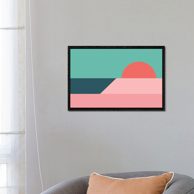 Sunseeker XI - Print on Canvas, 66.04 cm H x 45.72 cm W, Black Framed
