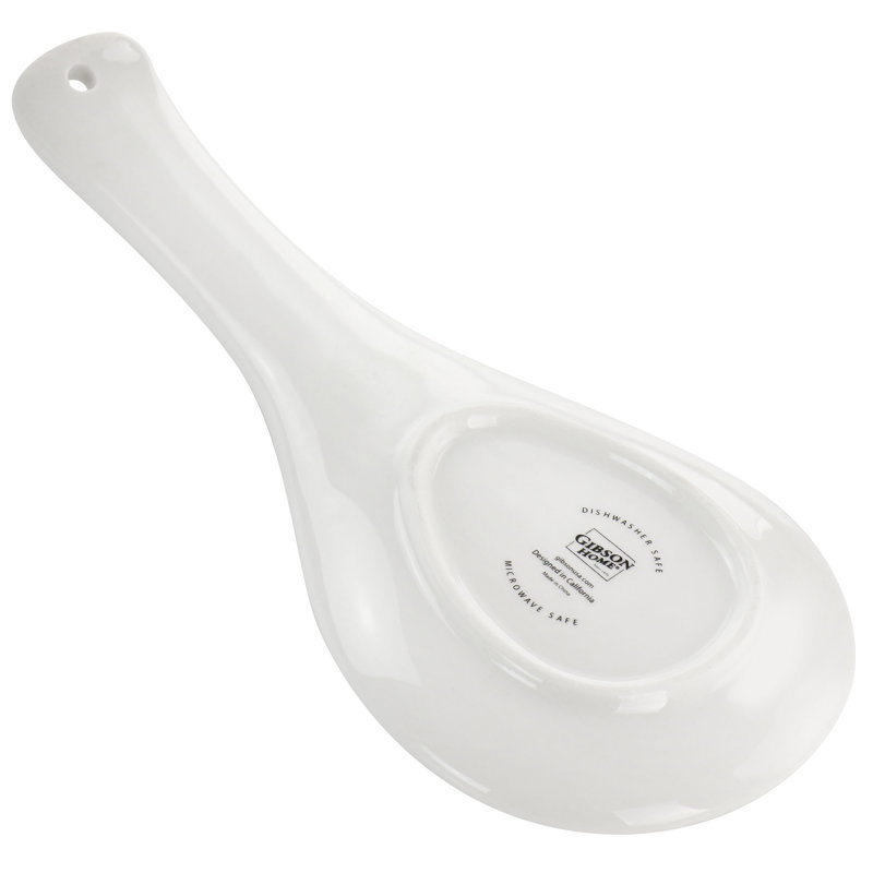 Village Vines Blue Ceramic Floral Serving Spoon Rest