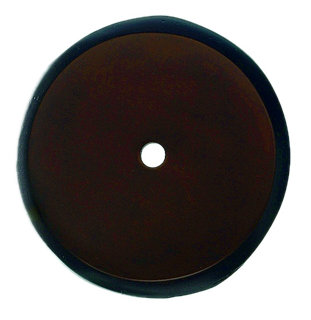 Aspen Round  Backplate, 0.88" H x 0.88" W x 0.19" D, Light Bronze