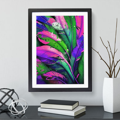 XV1022-4079X Splashed Feathers No.4 Abstract - Print