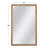 Ansul Floor Mirror – Large Gold Frame with Textural Brick Pattern