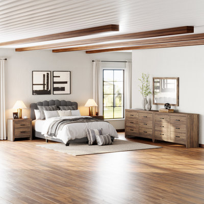 4 Piece Dresser And Nightstand Set For Bedroom