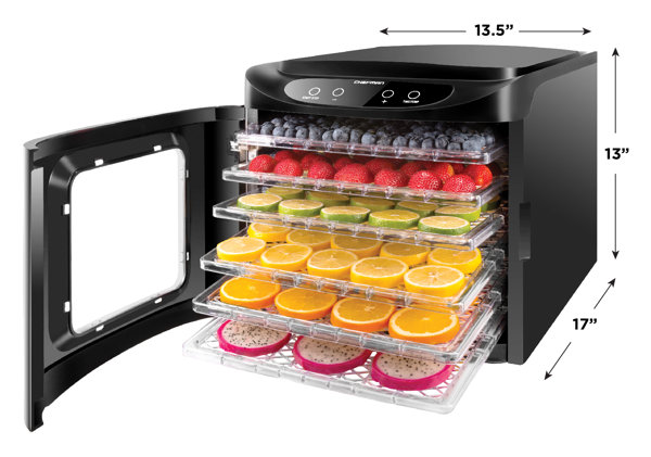 8 Trays Food Dehydrator Machine 600W Commercial Fruit Jerky Beef Meat Dryer  LCD.