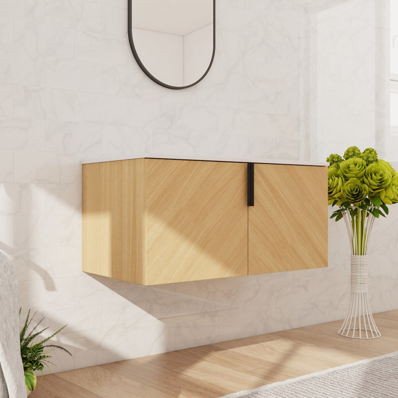 Base de meuble-lavabo mural 36 "avec 2 portes, 36"