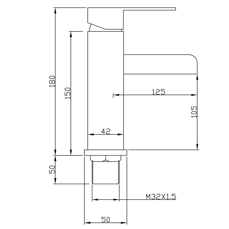 Robinet de lavabo pour salle de bain à poignée simple 7 "H avec casier optionnel, Noir mat, Avec drain