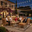 Natsepa Outdoor 9 - Piece Teak Conversation Set-903579900