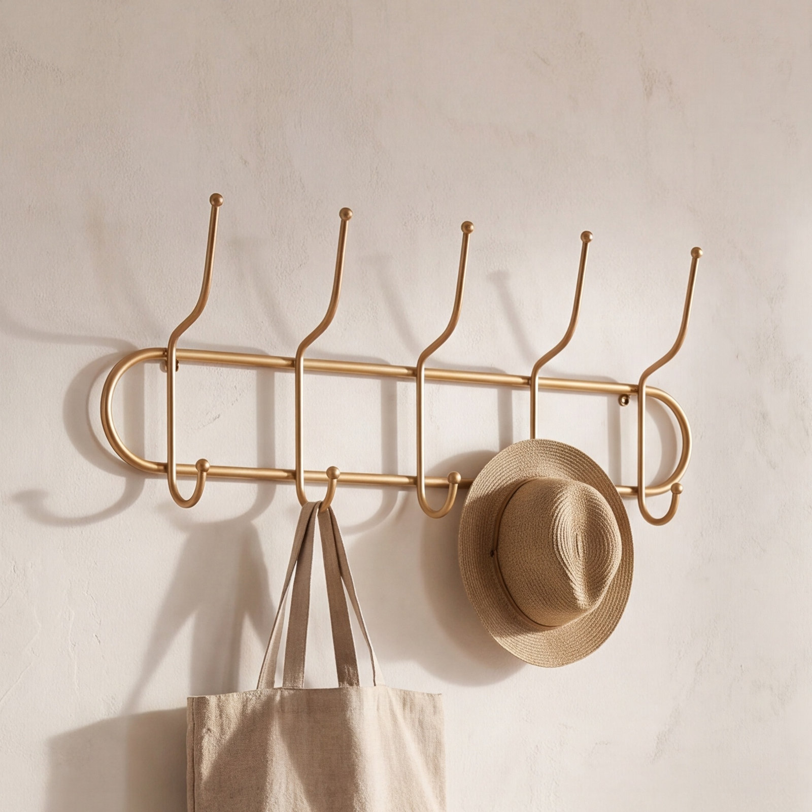 Itzel 5-Hook Metal Coat Rack