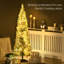 Arbre de Noël artificiel avec 110 lumières à DEL blanc chaud, 294 pointes, arbre à décision polyvalent, choix du matériau-1360905115
