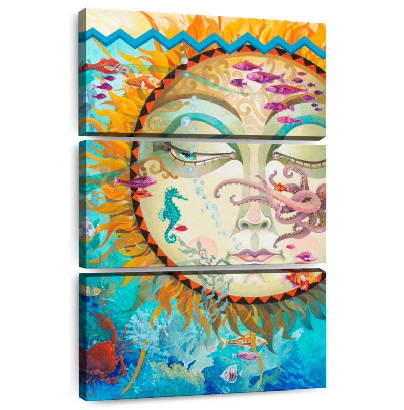 Oberle Underwater Sunset, 38" H x 24" W