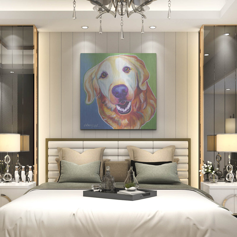 «Golden - Daisy Mae» par Dawg Painter, H 36 po x l 36 po