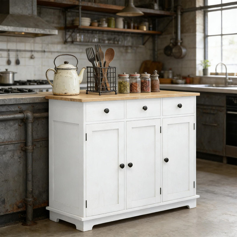 Spacious Floor Cupboard, White