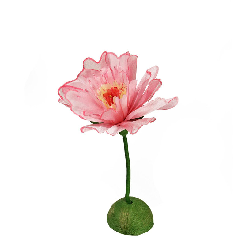 Tige artisanale 24 po rose et vert
