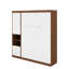 Lit escamotable double avec armoire-1435819067