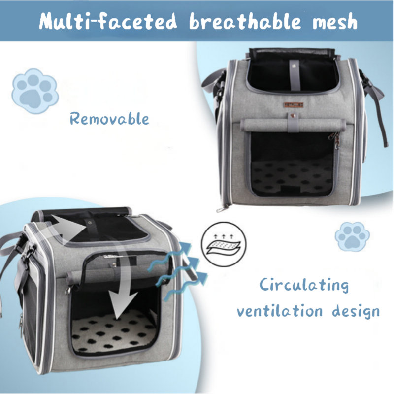 Expandable Soft-Sided Pet Carrier Backpack