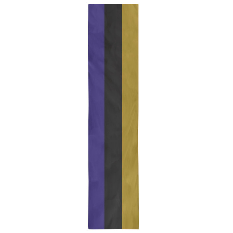 Dallas Football Stripes Table Runner, 90" L x 16" W, Indigo/Black/Gold