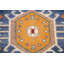 Tapis de couloir indien bleu traditionnel 2x8