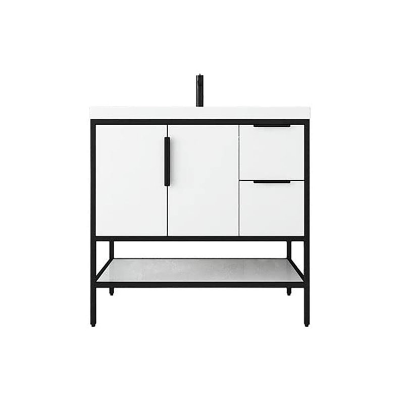 Ensemble de meuble-lavabo simple 36 po, Blanc