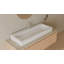 Lavabo de salle de bain vasque rectangulaire en résine 47,2 po x 18,9 po Badeloft WB-05-XXL-G blanc brillant-137927664
