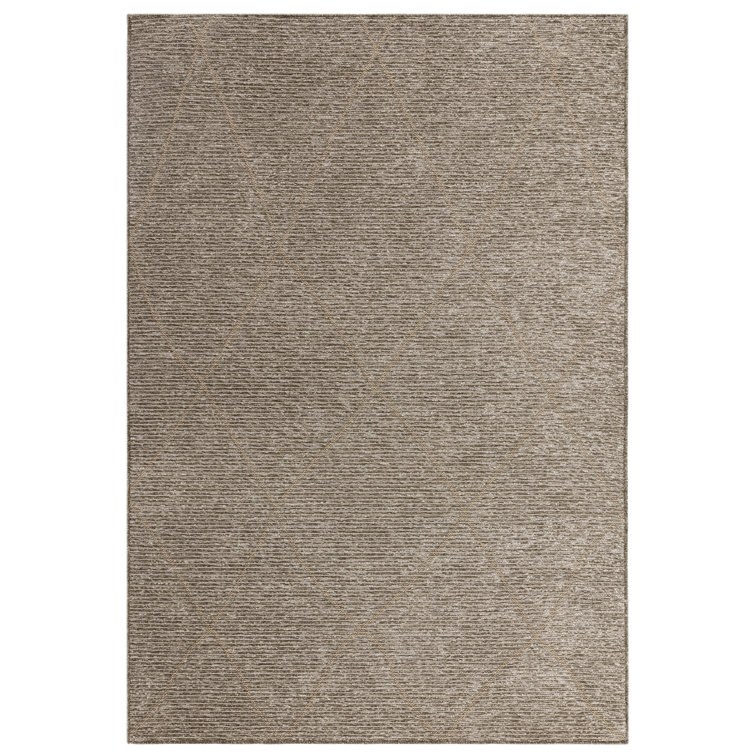 Marumsco Geo Machine Woven Flatweave Taupe Area Rug