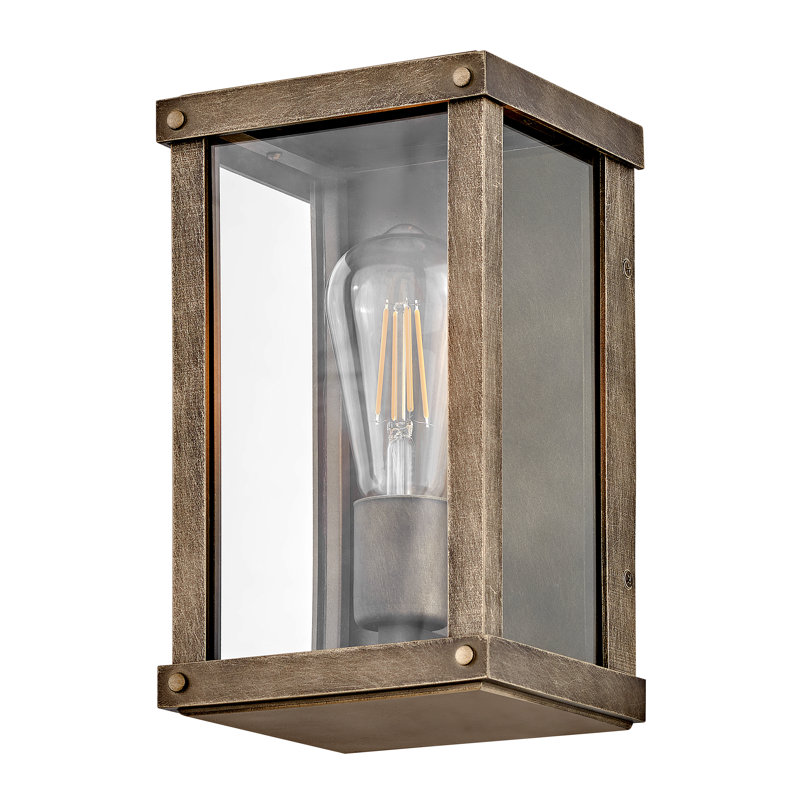 Applique murale en aluminium Mathias, Bronze brillant