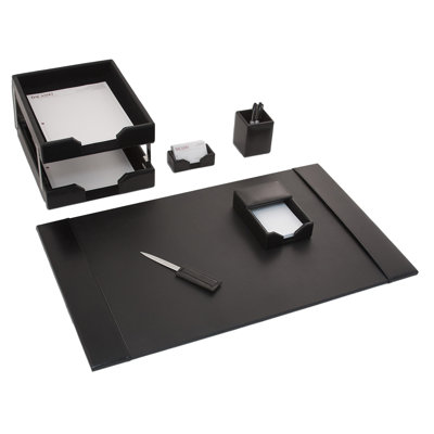 Kiki Leather Desk Organizer Set