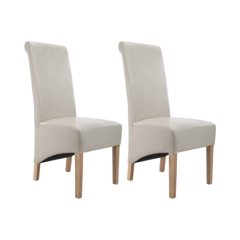 Boylston 116.8cm H Upholstered Side Chair, Ivory