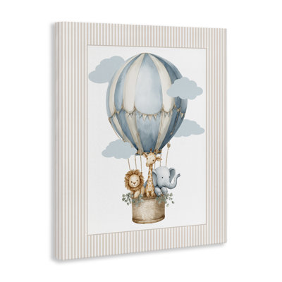 Hot Air Balloon Animals Canvas, design by Christine Simpson Art