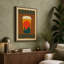 Coffee and Mountains Mid-Century - Wrapped Canvas-328583639-328583661