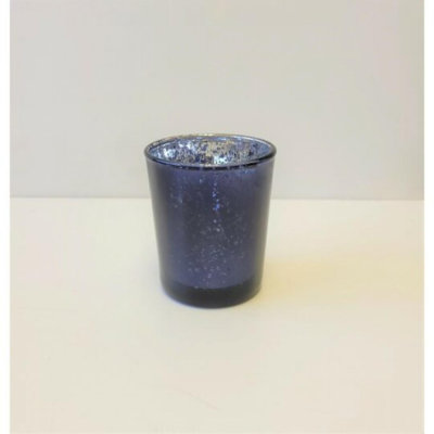 Porte-bougie votive bleu marine
