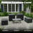 Harloe 4-Person Aluminum Patio Conversation Set With Ottoman-120131445
