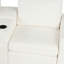 Canapé modulaire convertible en L en chenille avec lit escamotable et porte-gobelets Quorra-128837888