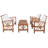 Calhoun 4-Person Solid Wood Patio Seating Group-652725536