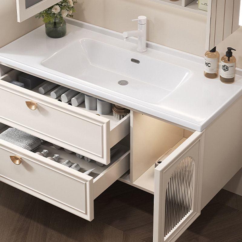 Armoire de salle de bain légère et luxueuse de style français