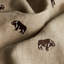 Schumacher x Marie-Chantal Buffalo Embroidered Linen Fabric-72551617