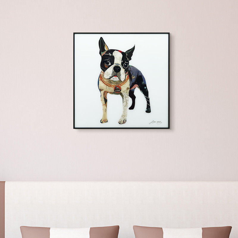 Apphia The Boxer - Reproduction d'art graphique sur verre encadré