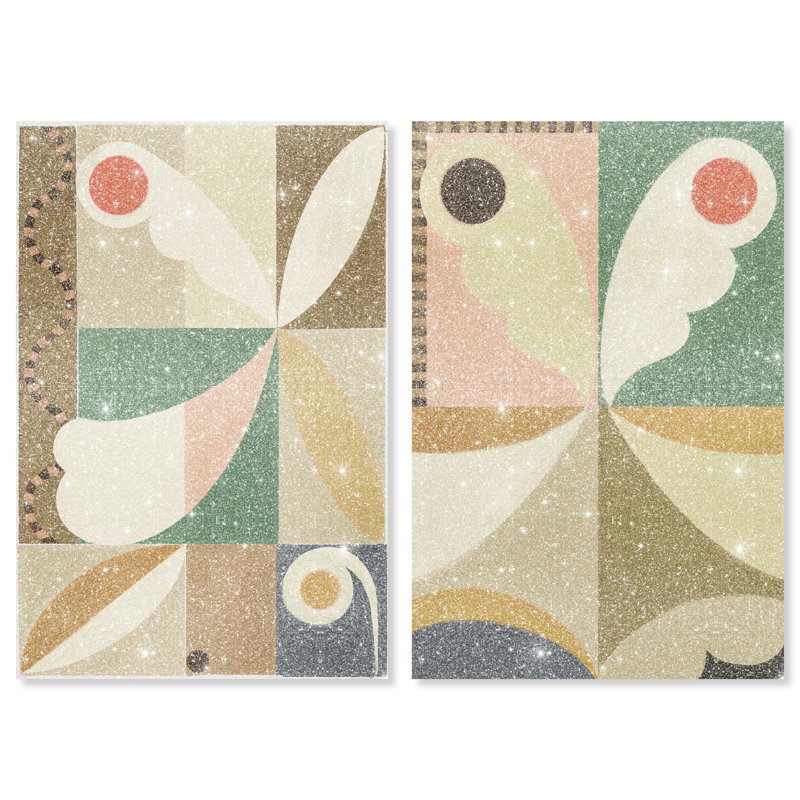 Butterfly Deco Set Set by Oliver Gal, 30"H x 20"W, Gallery Wrapped