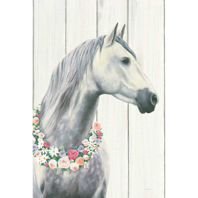 Spirit Stallion I sur bois sans dentelle, H 48 po x l 32 po x P 1,25 po