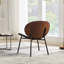 Chaise coquillage en noir, polyvalente pour différents thèmes de décoration, confort durable, chaise longue en cuir de style Mid-Century Sw1871bk, coussin d'assise moelleux,-1929007085