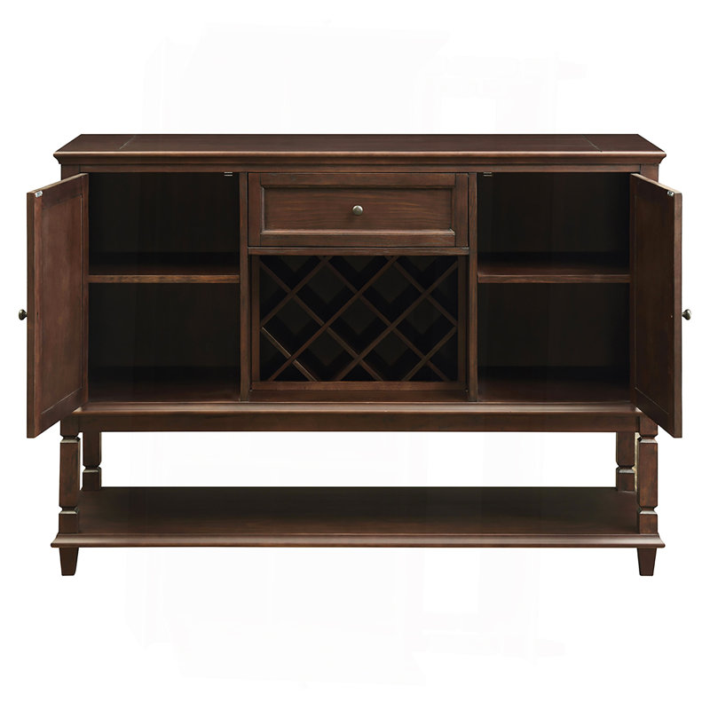 Reproduction Rustic Server One Allium Way® Declan Rustic Espresso Traditional Wood Server | Wayfair