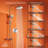 3-Function Thermostatic Shower System with 5-Setting Handheld Shower and Rough-in Valve-64077095