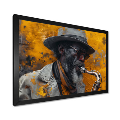 Gris gris, musique, Harlem, blues, saxophone I - décoration murale musicien