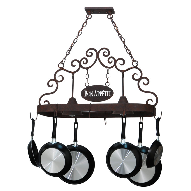 Bon Appetit Handcrafted Hanging Pot Rack