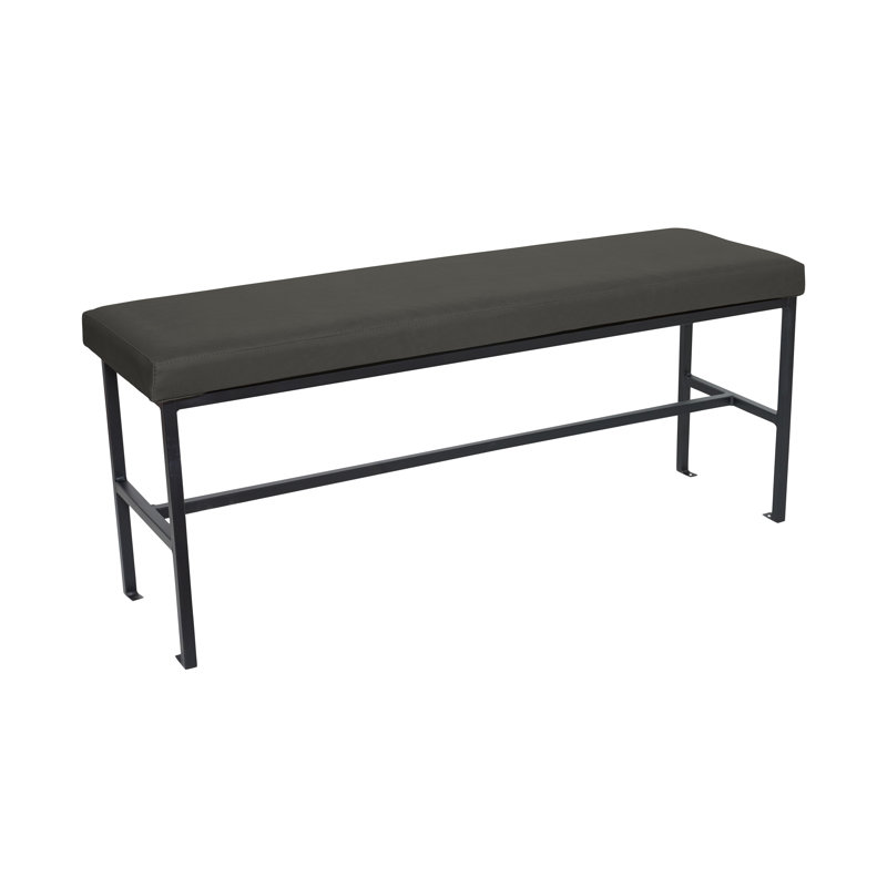 Meghan Restaurant Quality Bench with Grade 4 Vinyl Upholstery, Davy Gray