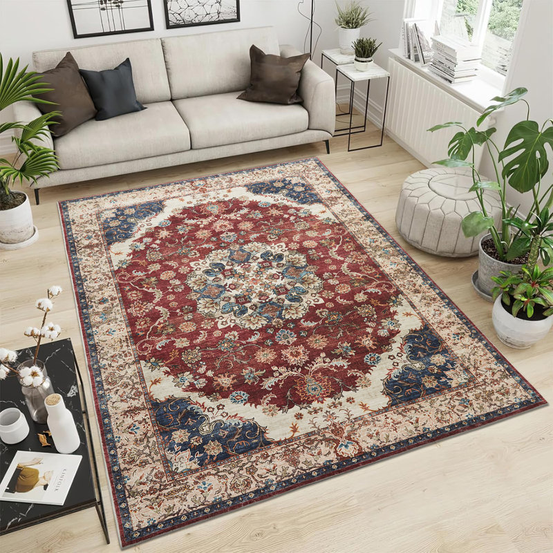 Cashmere Machine Tufted Area Rug ( Low-Pile Traditional), Rectangle 160 x 230 cm