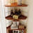 French style retro corner bookcase-1821304249