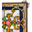 25" Wide X 12" High Emma Stained Glass Window-70084460