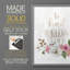 «Be Kind and Brave», reproduction encadrée - bois massif-1201121271-1201121038