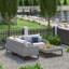 Sameko Outdoor 4 - Piece Conversation Set-1167826216-1130672792