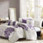Housse de couette imprimée 6 pièces pour lit double / grand, coton avec imprimé fleuri, housse, 2 taies décoratives, 3 coussins, fermeture à boutons, attaches de coin intérieures, broderie charmante, lavable à la machine,-118022729-118022730